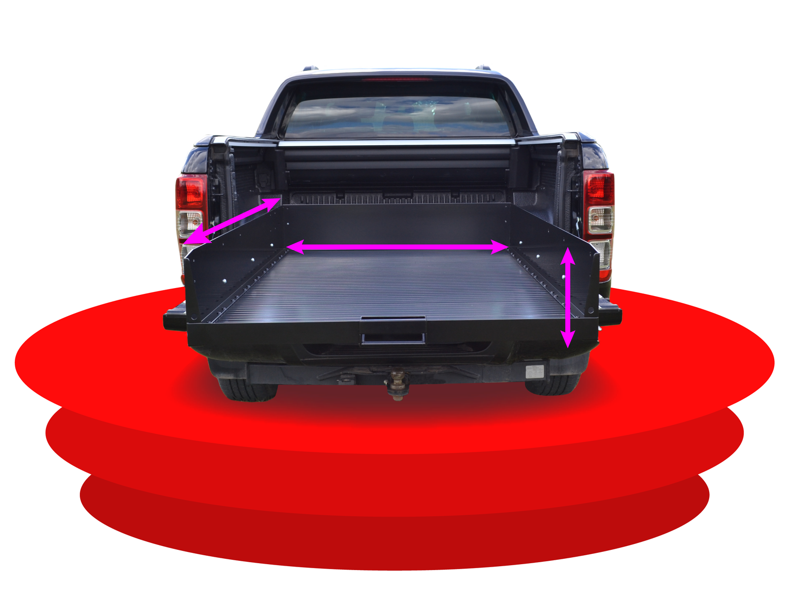 Ute sliding tray size