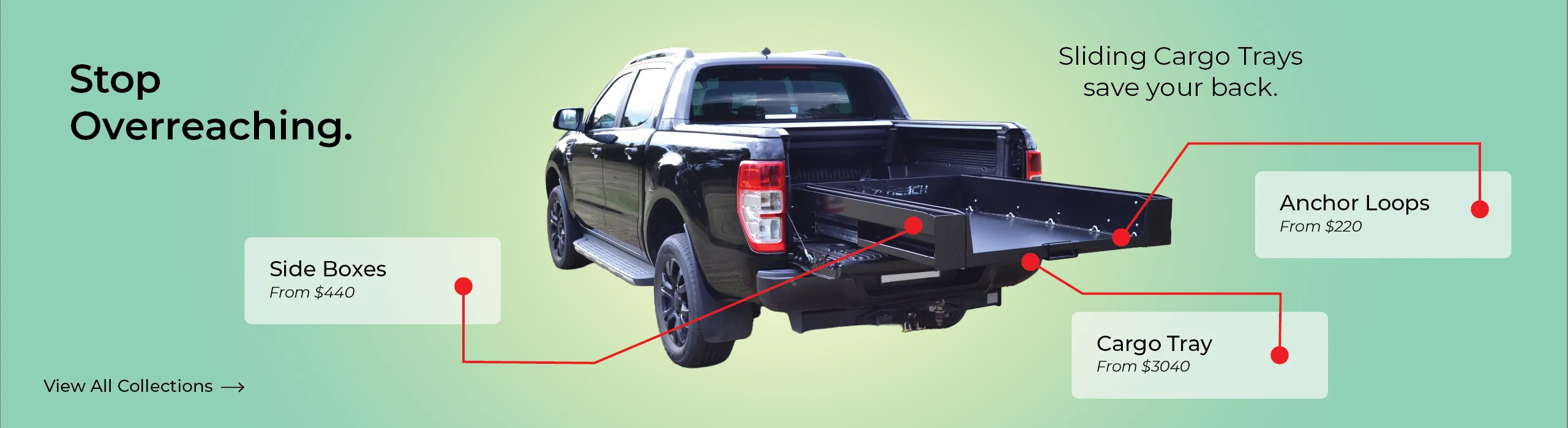 Ezi reach ute slides help you reach your cargo